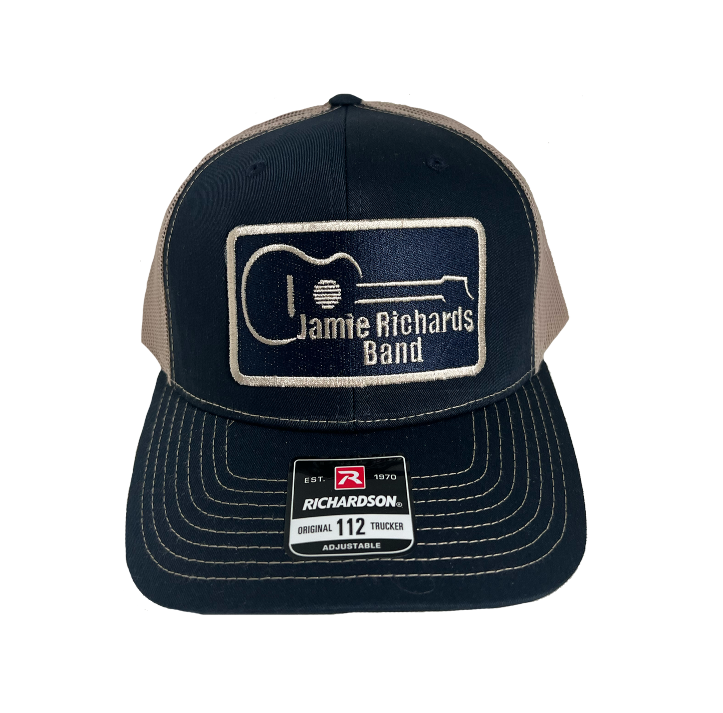 Jamie Richards Band Trucker Hat - Navy Blue/Tan